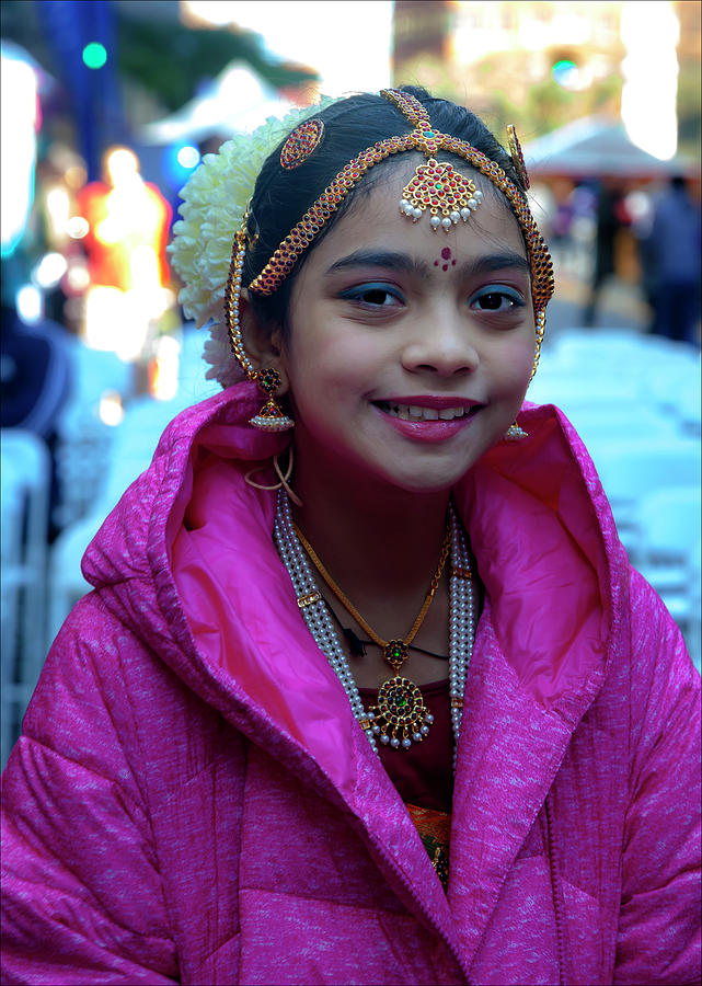 Diwali Festival NYC 2017 Young Fermale Dancer Photograph by Robert Ullmann