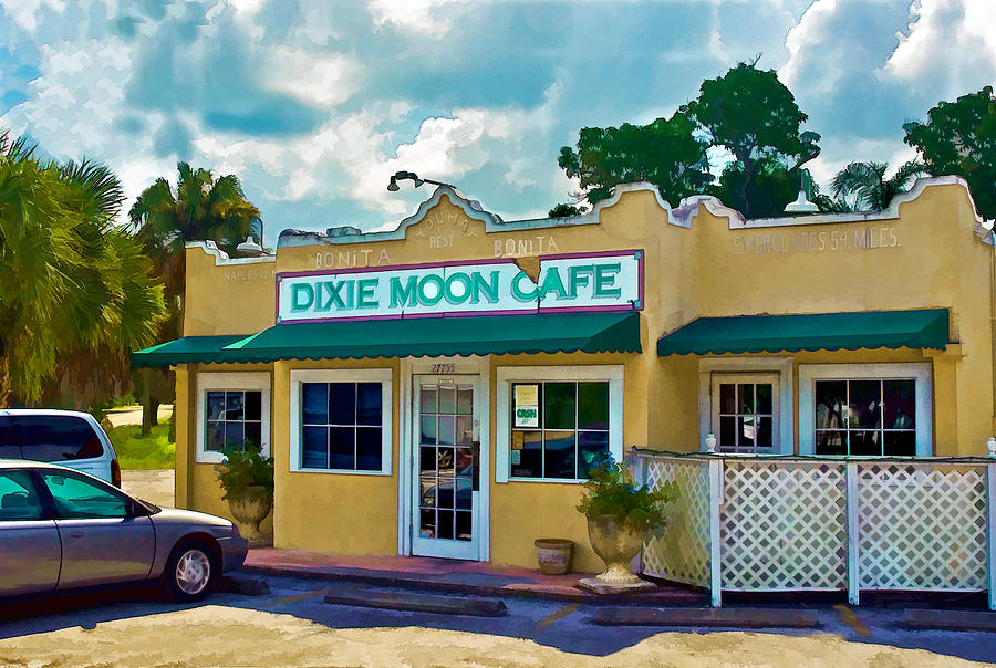 Dixie Moon Cafe in Bonita Springs Photograph by Ginger Wakem