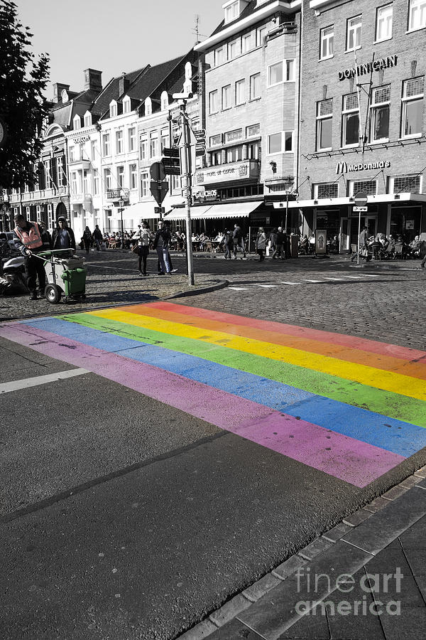 DIY rainbow crossing  Photograph by Perry Van Munster