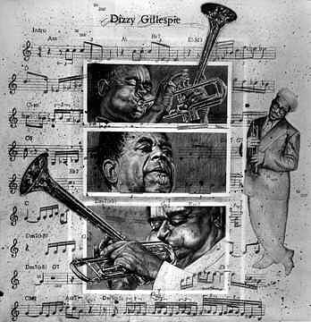 Dizzy Gillespie Painting - Dizzy Gillespie Bebop by Buena Johnson Dizzy Gillespie Painting - Dizzy Gillespie Bebop by Buena Johnson