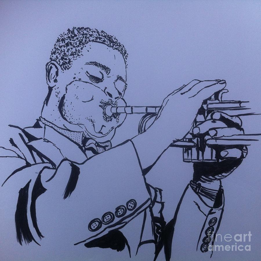 Dizzy Gillespie Drawing by Cormac Kenny