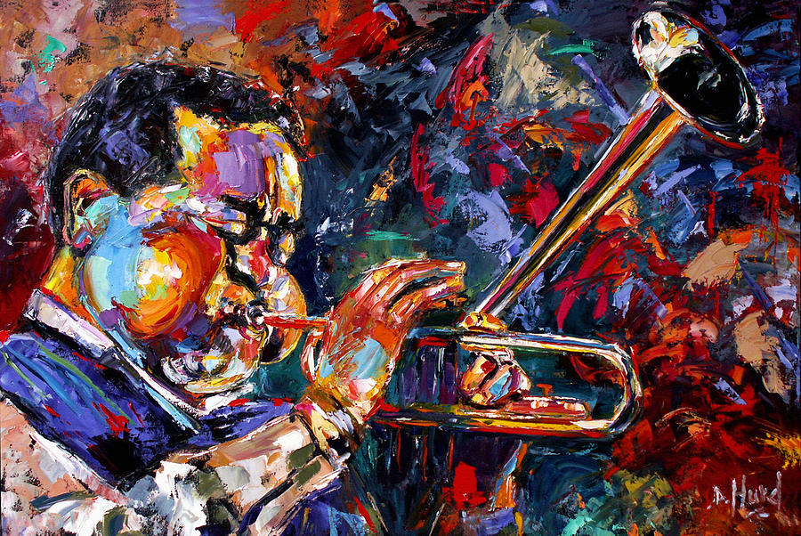 Dizzy Gillespie Painting by Debra Hurd