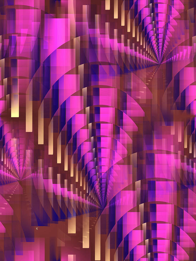 Abstract Digital Art - Dizzy by John Krakora