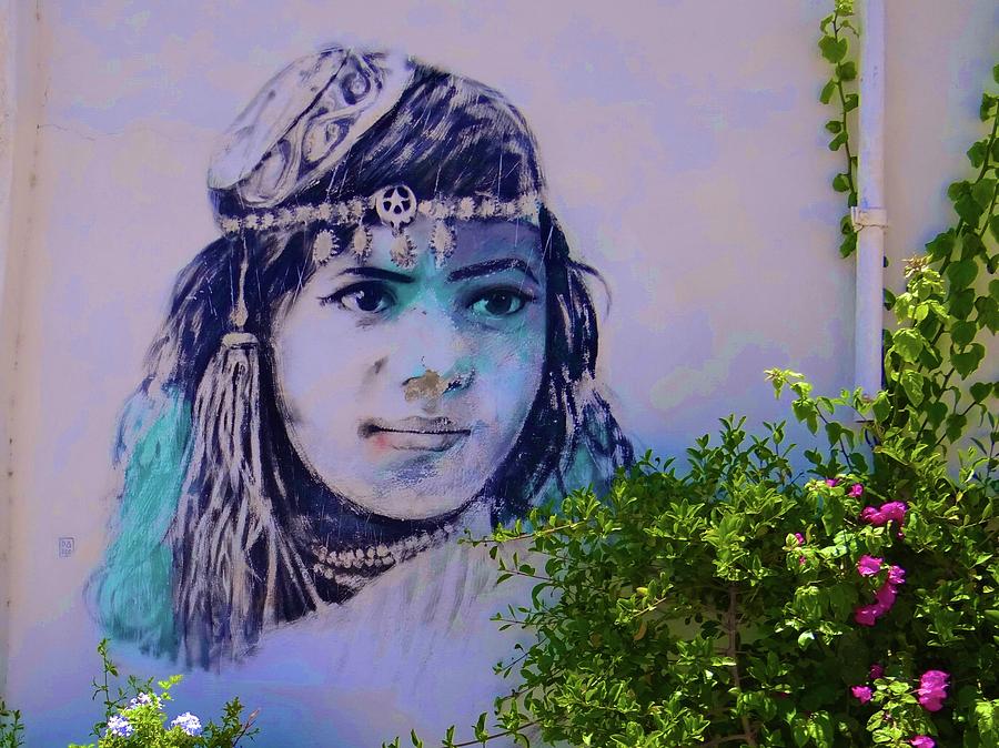 Unschooling Photograph - Djerba Street Art Girl by Exploramum Exploramum