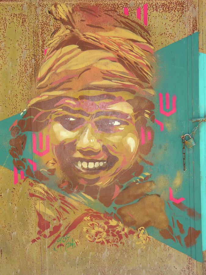 Unschooling Photograph - Djerba Street Art smiles by Exploramum Exploramum