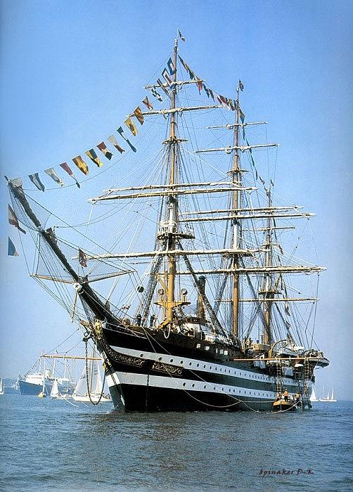 dk tall ships amerigo vespucci full rig lyr 1931 D K Spinaker Digital ...