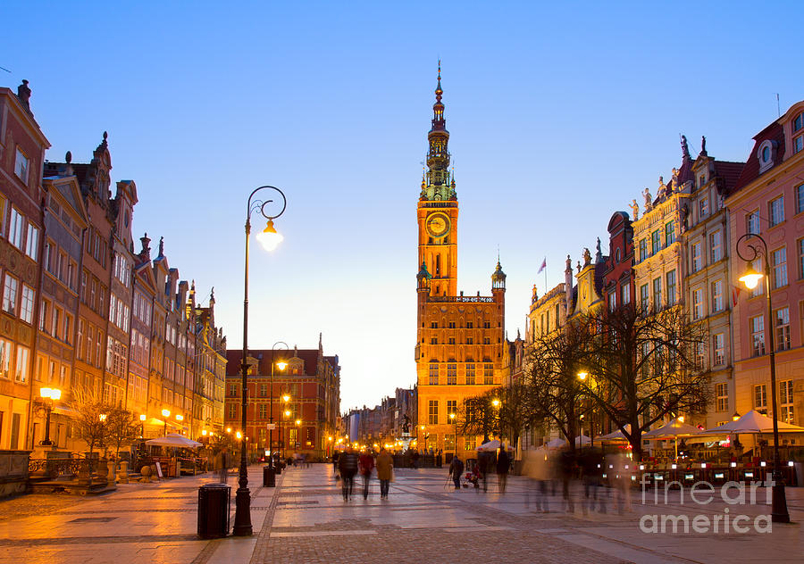 Dluga Street and Cityhall of Gdansk Photograph by Anastasy Yarmolovich