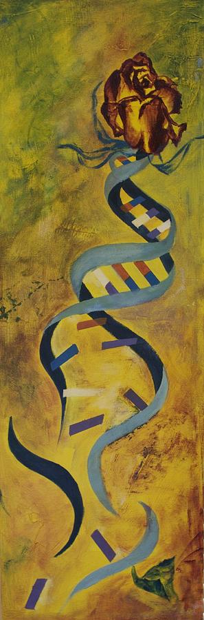 Portland Painting - DNA Rose by Huda Totonji