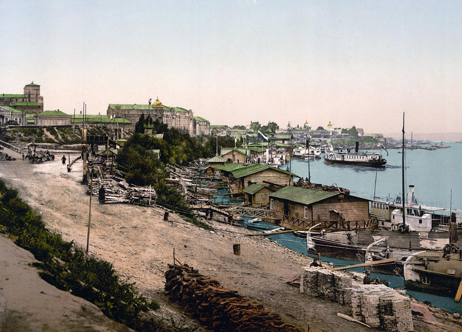 Dnieper River - Kiev - Ukraine - ca 1900 Photograph by Dnieper RiverInternational  Images