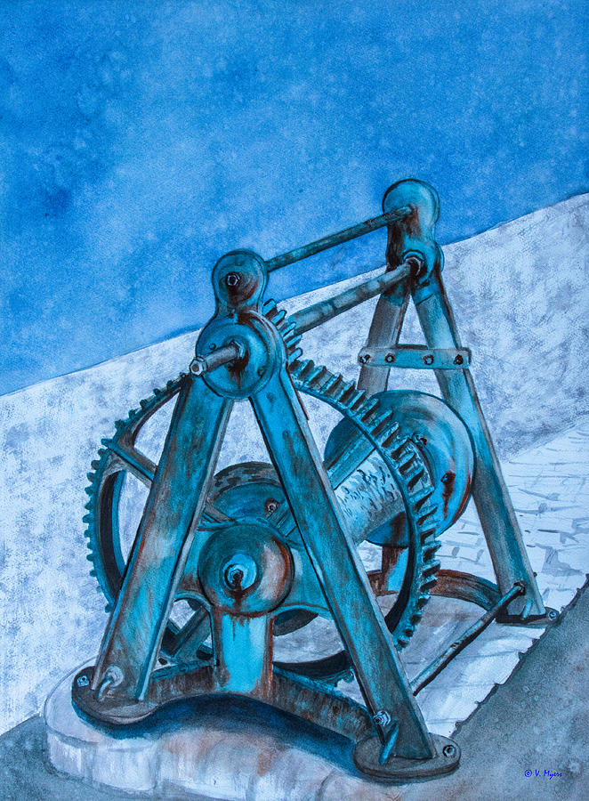 Boat Pulley Painting by Vickie Myers