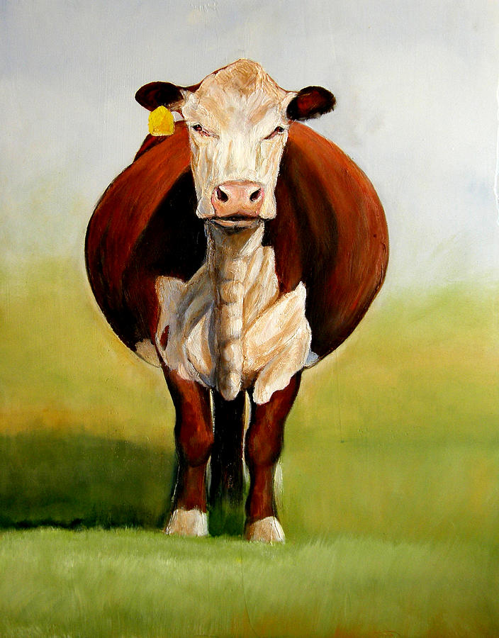 Landscape Painting - Do I Look Fat by Toni Grote