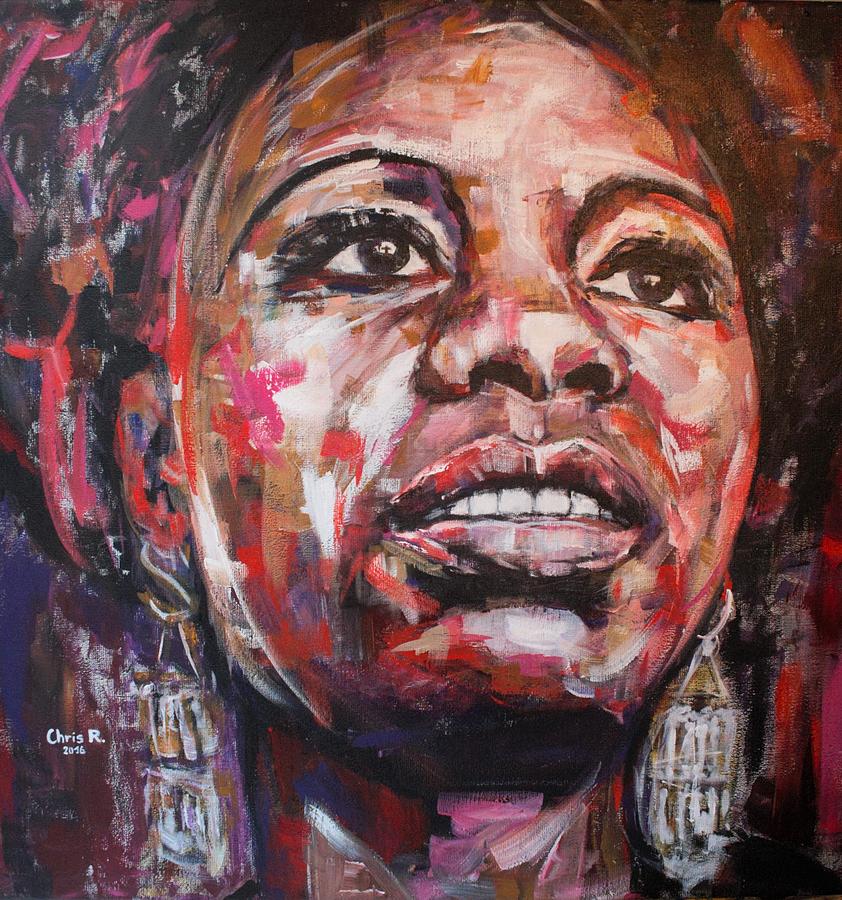 Nina Simone Painting - Do I Move You by Christel Roelandt