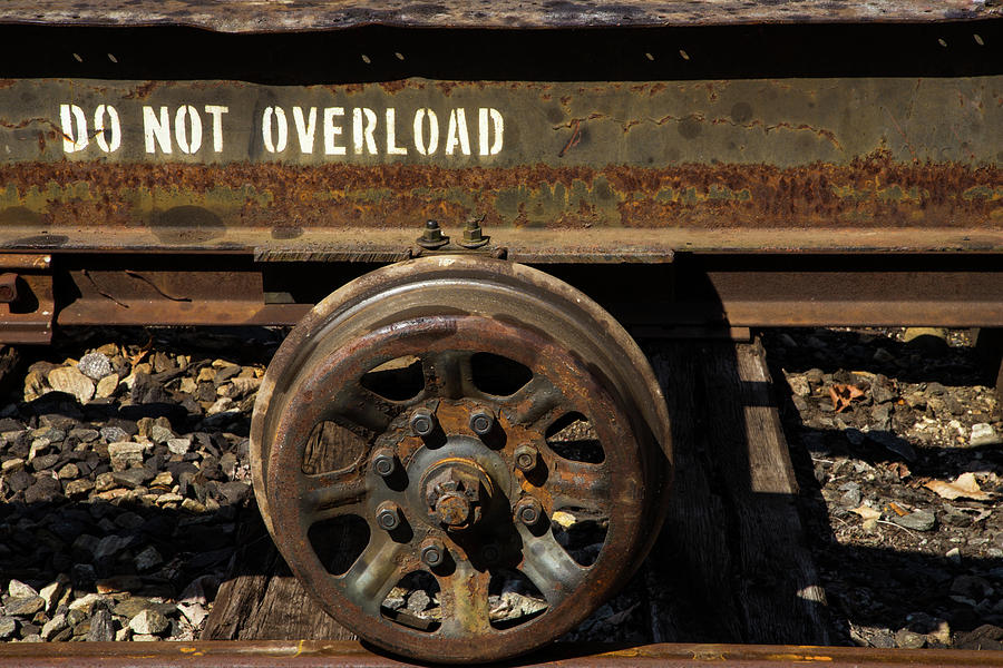 Train Photograph - Do Not Overload by Karol Livote