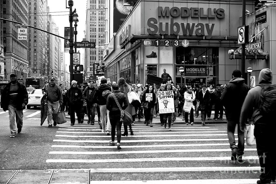 Do Not Support a Bully in a New York City Photograph by John Rizzuto