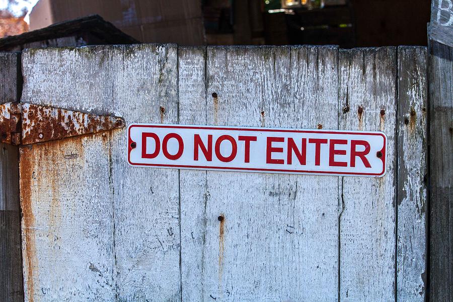 Do or Do Not ....Enter Photograph by Natalie Grygo - Fine Art America