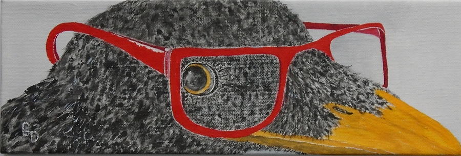 Do These Glasses Make Me Look Smart? Painting by Georgia Donovan