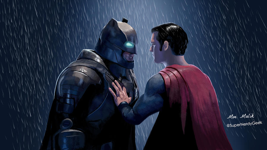 Do you Bleed ?'' - A Batman Vs. Superman Fanart Digital Art by Mohamed  Malik - Fine Art America