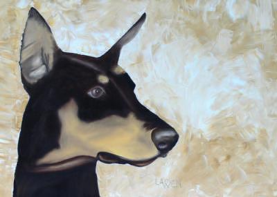 Doberman Painting by Dick Larsen Doberman Painting by Dick Larsen