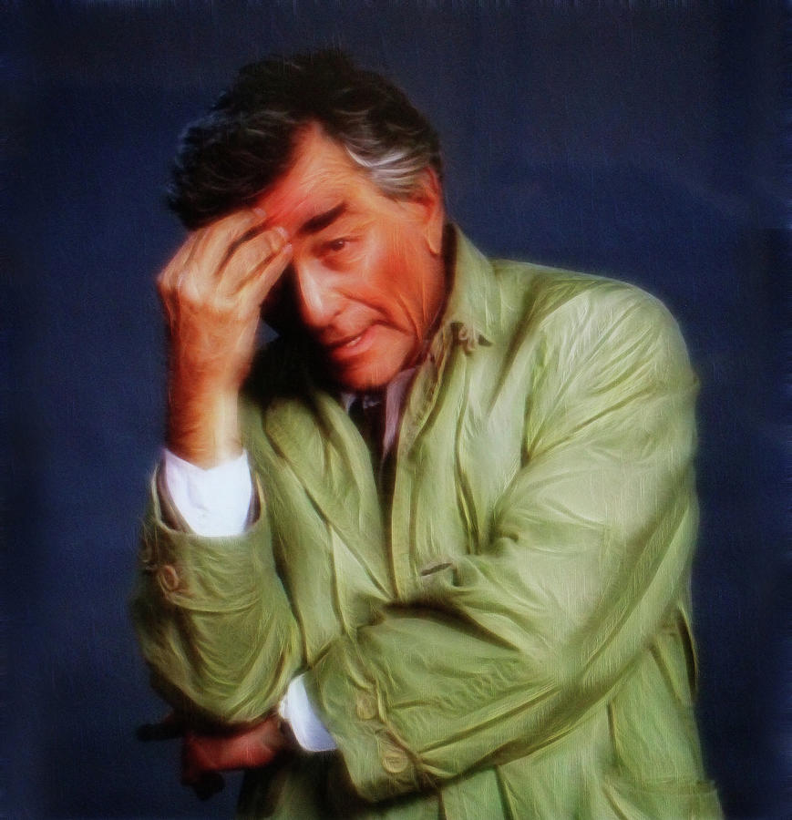 A Tribute to Peter Falk - Columbo Mixed Media by Doc Braham