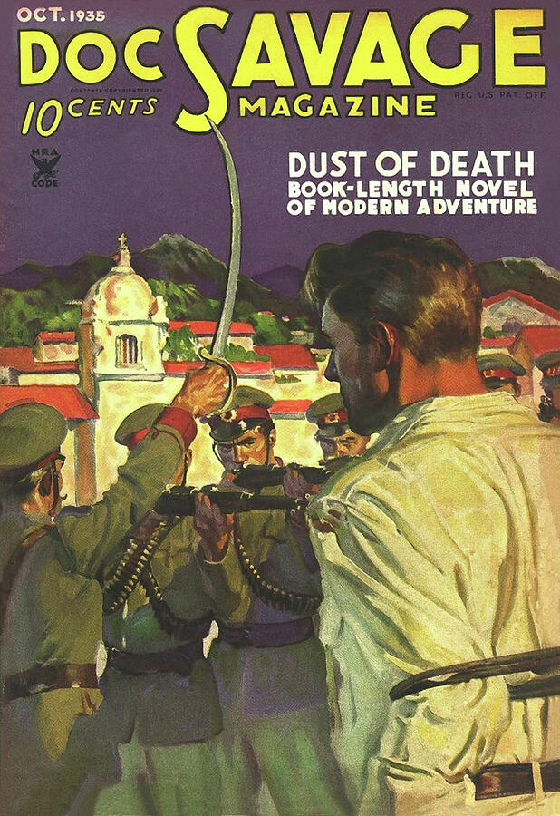 Doc Savage Dust of Death Drawing by Conde Nast