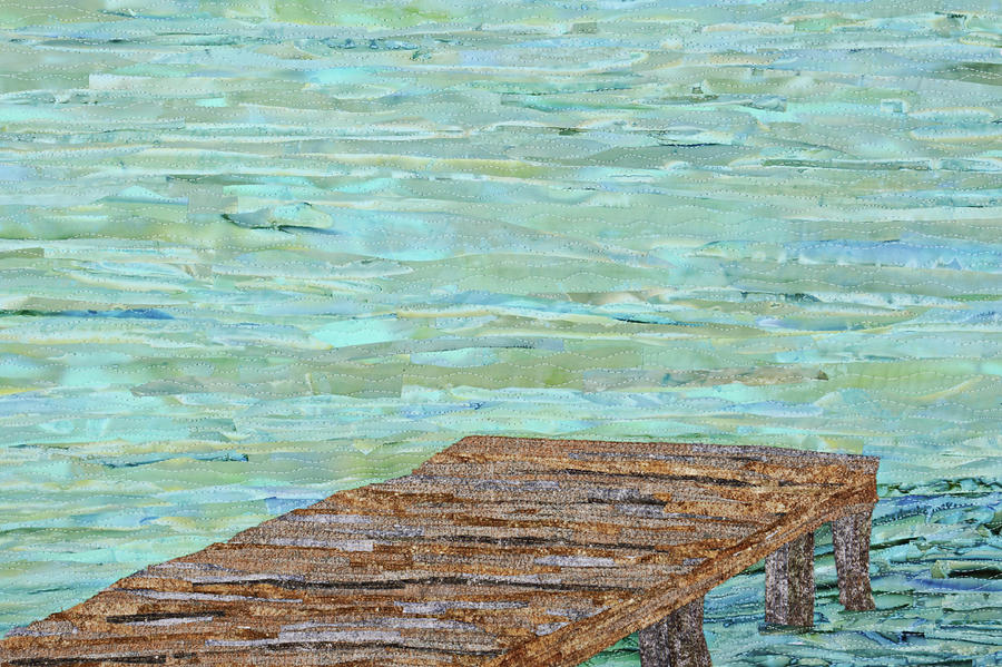 Water Tapestry - Textile - Dock at the Bay by Pauline Barrett