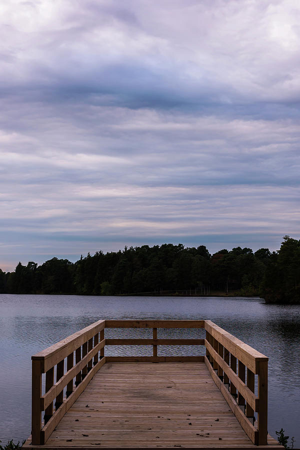 Dock At The Lake Lakehurst New Jersey Photograph by Terry DeLuco