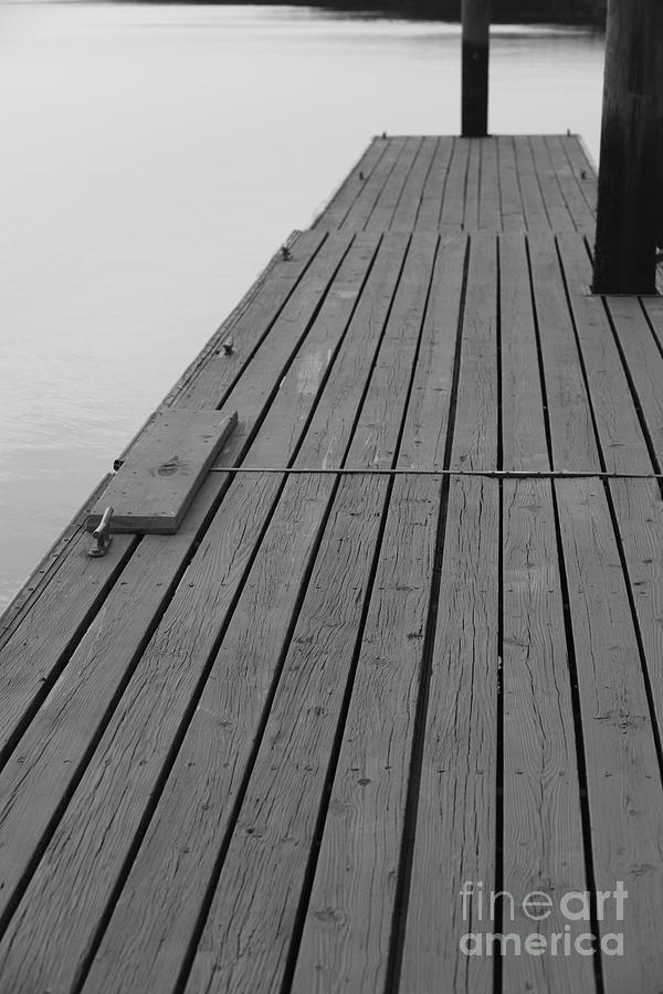 Dock in Black and White Photograph by Nadine Rippelmeyer