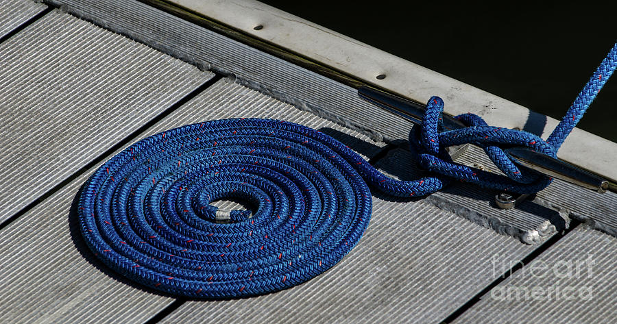 Rope Photograph - Dock Line by Dale Powell