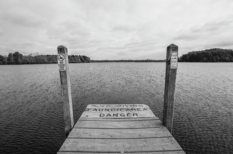 Dock no diving  Photograph by John McGraw