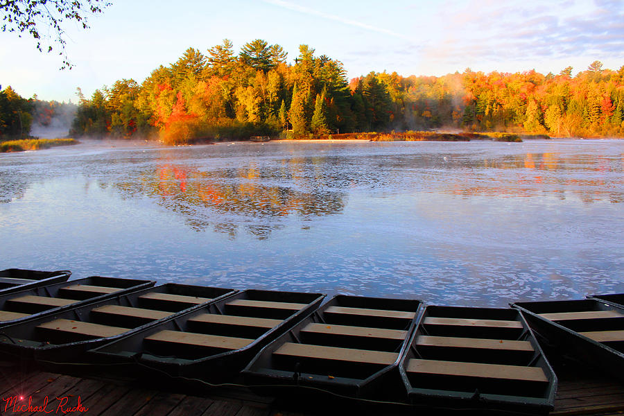 Dock of the Tahquamenon River Photograph by Michael Rucker