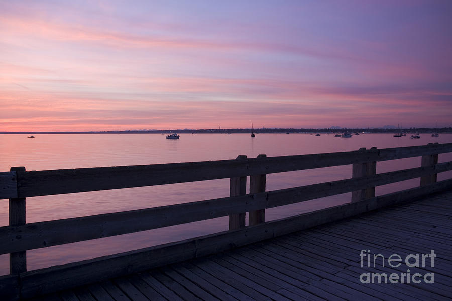 Sunset Photograph - Dock on the Bay by Idaho Scenic Images Linda Lantzy