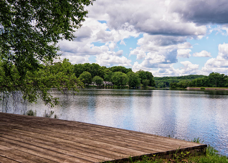 Dock Sitting on Bolton Lake Photograph by Steven Kornfeld