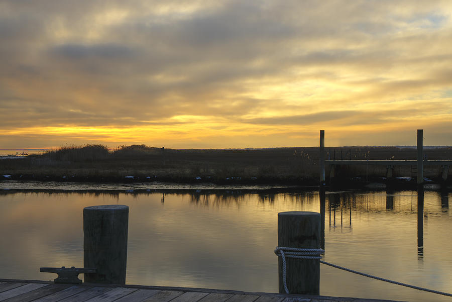 Dock Sunset Photograph by Steve Gravano
