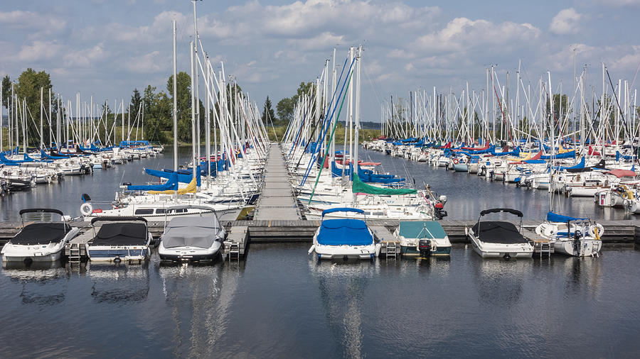 Docked boats Photograph by Josef Pittner