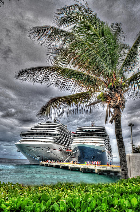 Docked Cruise Ships Photograph by Don Wolf