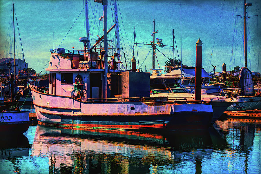Docked Fishing Boat Photograph by Garry Gay