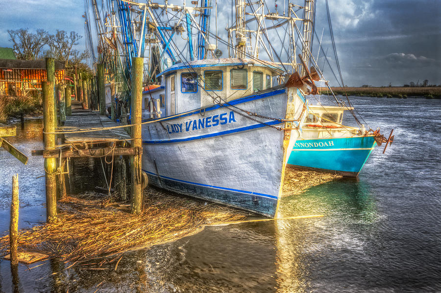 Boat Photograph - Dockside by Debra and Dave Vanderlaan