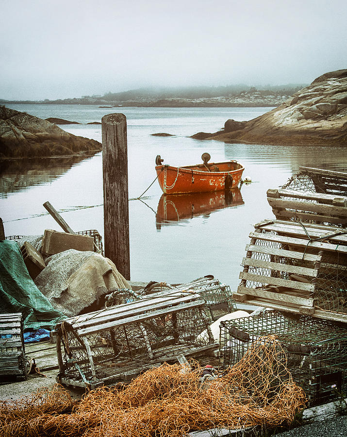 Dockside in Peggys Cove Photograph by Carolyn Derstine