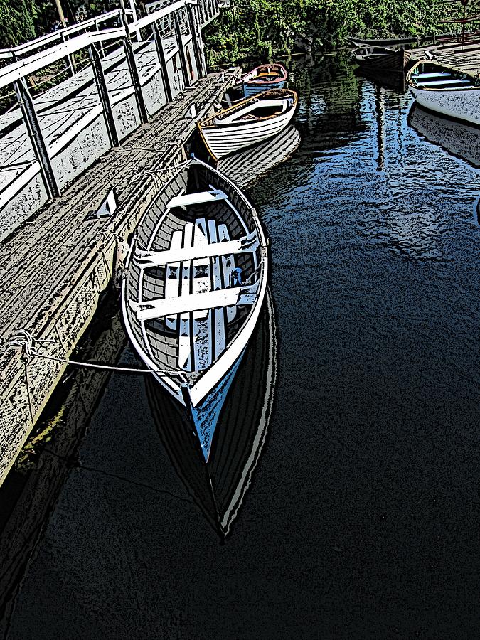 Dockside Quietude Digital Art by Tim Allen