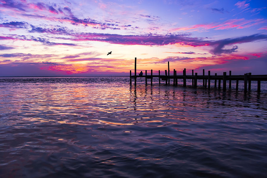 Dockside Sunset Photograph by Janet Fikar - Fine Art America