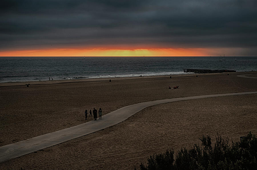 Dockweiler Beach Sunset Photograph by Joseph Hollingsworth
