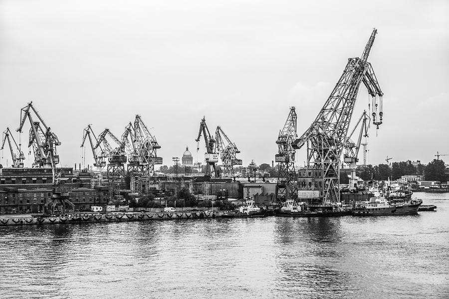 Dockyard in St Petersburg Russia Photograph by Clare Bambers