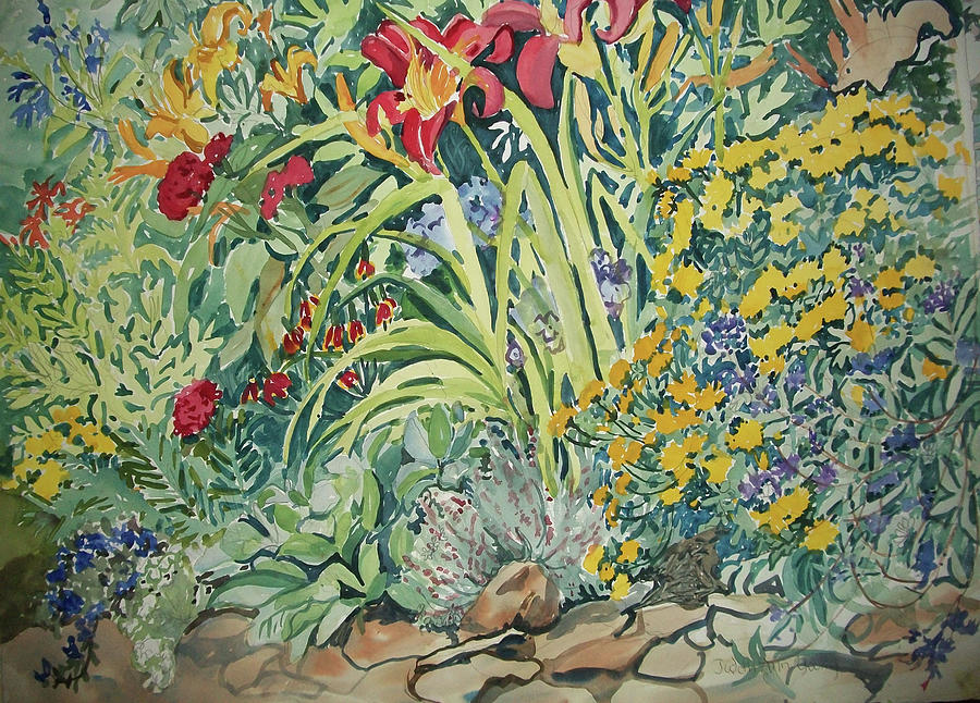 Docs Flowers  SOLD Painting by Judith Young