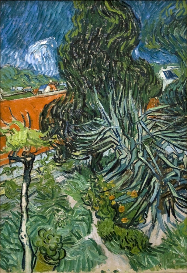Doctor Gachets Garden In Auvers Painting by Vincent Van Gogh