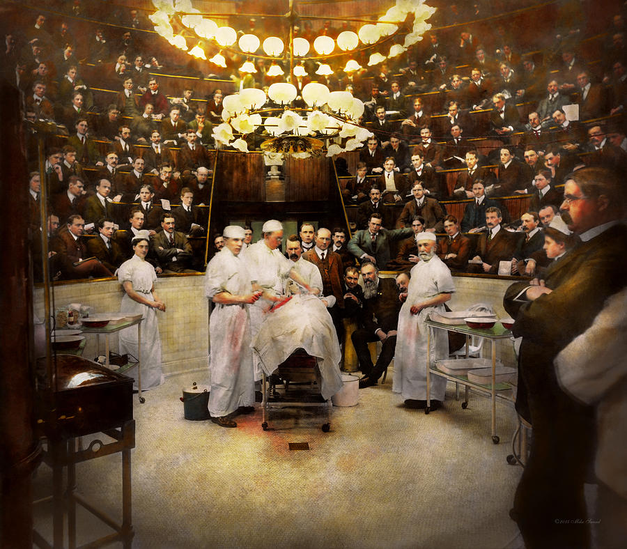 Doctor - Surgeon - Standing room only 1902 Photograph by Mike Savad