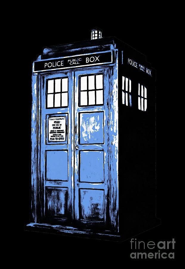 Doctor Who Tardis Digital Art by Edward Fielding
