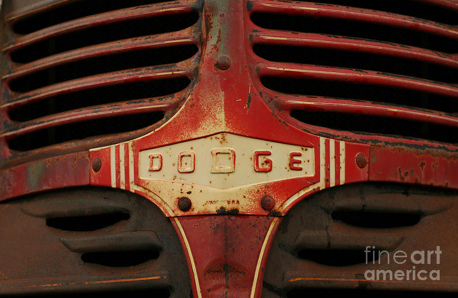 Dodge 41 Grill Photograph by Steve Augustin