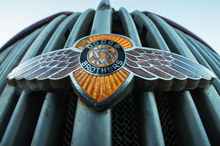 Dodge Brothers Emblem Jerome AZ Photograph by Toby McGuire