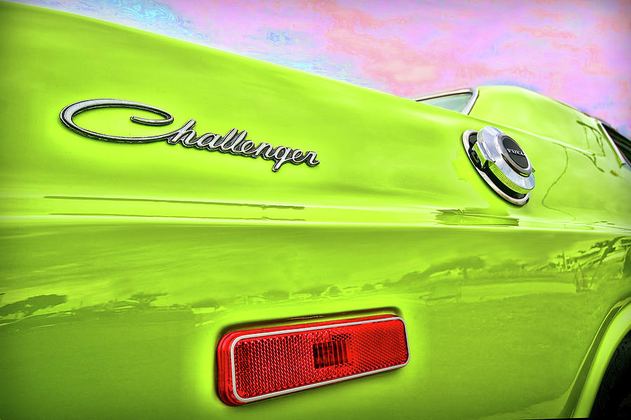 Dodge Challenger in Sublime Green Photograph by Gordon Dean II