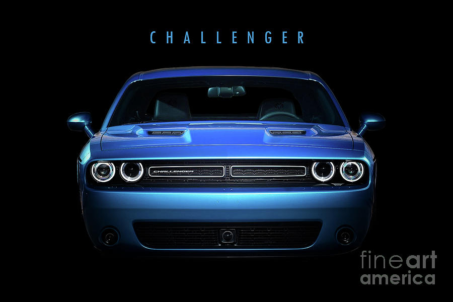 Dodge Challenger Digital Art by Airpower Art